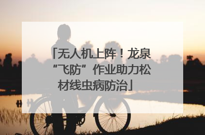 无人机上阵！龙泉“飞防”作业助力松材线虫病防治