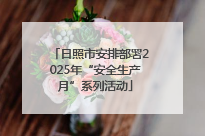 日照市安排部署2025年“安全生产月”系列活动