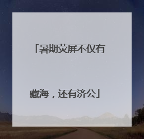 暑期荧屏不仅有藏海，还有济公