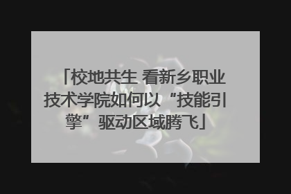 校地共生 看新乡职业技术学院如何以“技能引擎”驱动区域腾飞