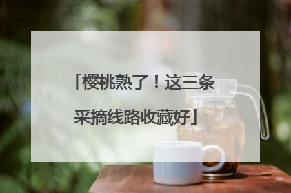 樱桃熟了！这三条采摘线路收藏好