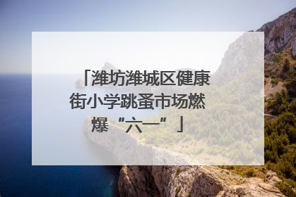潍坊潍城区健康街小学跳蚤市场燃爆“六一”