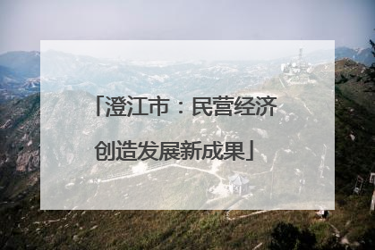 澄江市：民营经济创造发展新成果