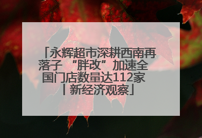 永辉超市深耕西南再落子 “胖改”加速全国门店数量达112家丨新经济观察