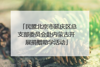 民盟北京市延庆区总支部委员会赴内蒙古开展捐赠助学活动