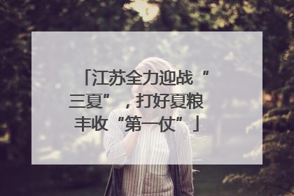 江苏全力迎战“三夏”，打好夏粮丰收“第一仗”