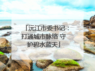 沅江市委书记：打通城市脉络 守护碧水蓝天