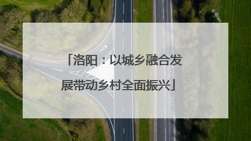 洛阳：以城乡融合发展带动乡村全面振兴