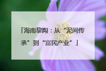 海南黎陶：从“泥间传承”到“富民产业”