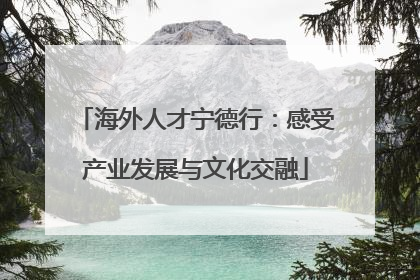 海外人才宁德行：感受产业发展与文化交融