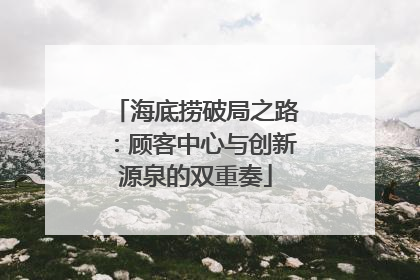 海底捞破局之路：顾客中心与创新源泉的双重奏