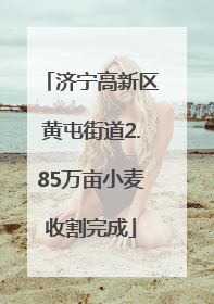 济宁高新区黄屯街道2.85万亩小麦收割完成