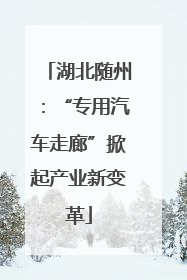 湖北随州：“专用汽车走廊”掀起产业新变革