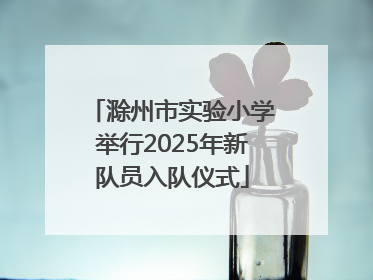 滁州市实验小学举行2025年新队员入队仪式