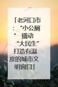 老河口市：“小公厕” 撬动 “大民生” 打造有温度的城市文明窗口