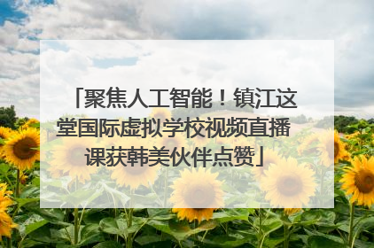 聚焦人工智能！镇江这堂国际虚拟学校视频直播课获韩美伙伴点赞