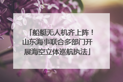 船艇无人机齐上阵！山东海事联合多部门开展海空立体巡航执法
