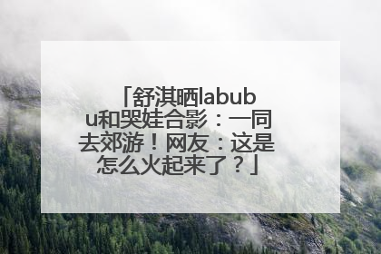 舒淇晒labubu和哭娃合影：一同去郊游！网友：这是怎么火起来了？