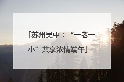 苏州吴中：“一老一小”共享浓情端午