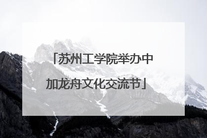 苏州工学院举办中加龙舟文化交流节
