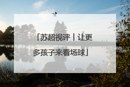 苏超视评︱让更多孩子来看场球
