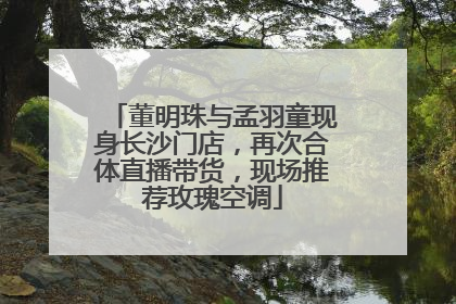 董明珠与孟羽童现身长沙门店，再次合体直播带货，现场推荐玫瑰空调