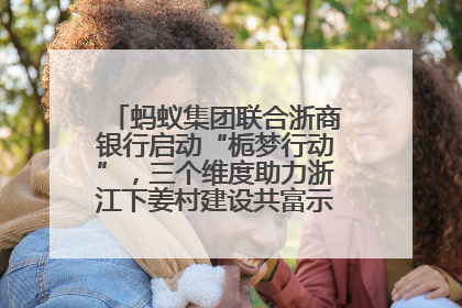 蚂蚁集团联合浙商银行启动“栀梦行动”，三个维度助力浙江下姜村建设共富示范区示范点