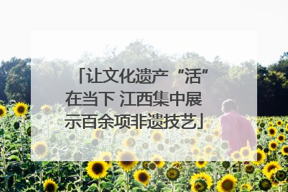 让文化遗产“活”在当下 江西集中展示百余项非遗技艺