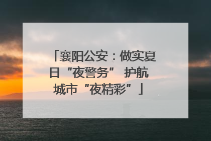 襄阳公安：做实夏日“夜警务” 护航城市“夜精彩”