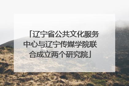 辽宁省公共文化服务中心与辽宁传媒学院联合成立两个研究院