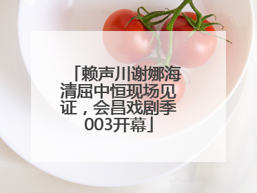 赖声川谢娜海清屈中恒现场见证，会昌戏剧季003开幕