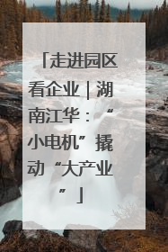 走进园区看企业｜湖南江华：“小电机”撬动“大产业”