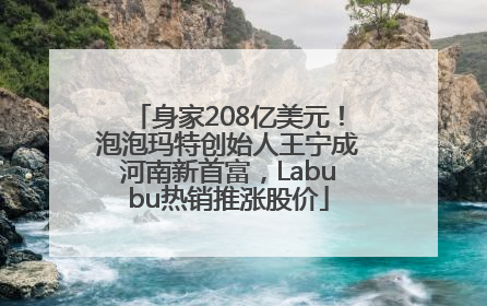 身家208亿美元！泡泡玛特创始人王宁成河南新首富，Labubu热销推涨股价
