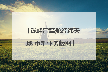 钱峰雷掌舵经纬天地 重塑业务版图