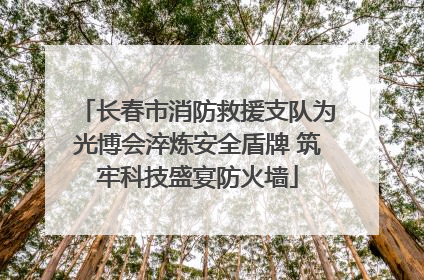 长春市消防救援支队为光博会淬炼安全盾牌 筑牢科技盛宴防火墙