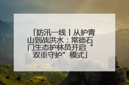 防汛一线丨从护青山到战洪水：常德石门生态护林员开启“双重守护”模式