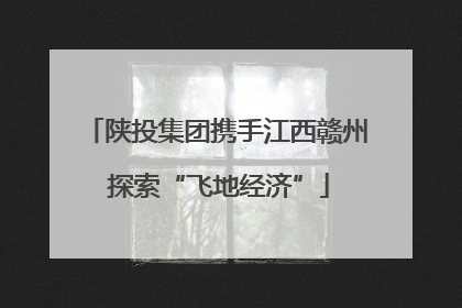 陕投集团携手江西赣州 探索“飞地经济”