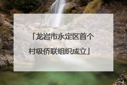 龙岩市永定区首个村级侨联组织成立
