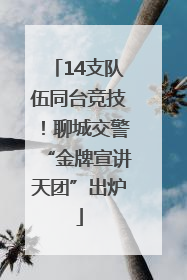 14支队伍同台竞技！聊城交警“金牌宣讲天团”出炉