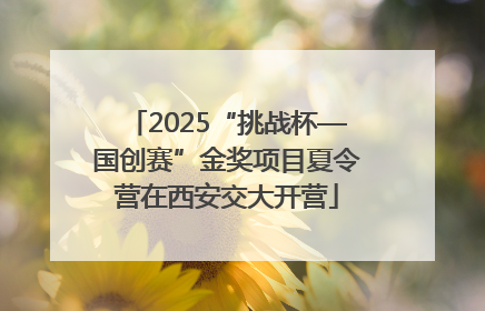 2025“挑战杯—国创赛”金奖项目夏令营在西安交大开营