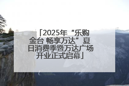 2025年“乐购金台 畅享万达”夏日消费季暨万达广场开业正式启幕
