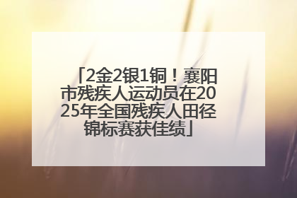 2金2银1铜！襄阳市残疾人运动员在2025年全国残疾人田径锦标赛获佳绩