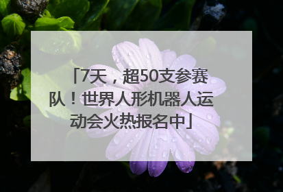7天，超50支参赛队！世界人形机器人运动会火热报名中