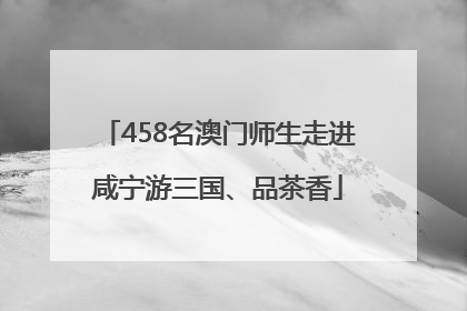458名澳门师生走进咸宁游三国、品茶香