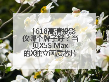 618高清投影仪哪个牌子好？当贝X5S Max的X独立画质芯片有什么作用