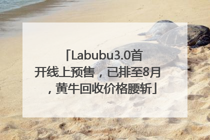 Labubu3.0首开线上预售，已排至8月，黄牛回收价格腰斩